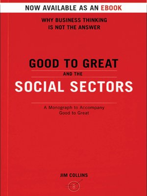 cover image of Good To Great And The Social Sectors